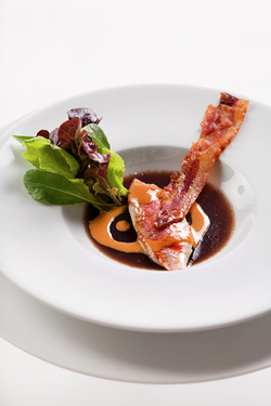 recette Filet de rouget ivre (Michel Guérard)