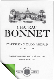 étiquette Château Bonnet blanc 2016