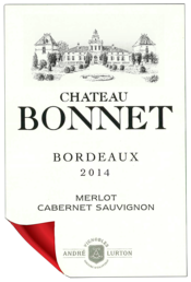 étiquette Château Bonnet rouge 2014