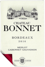 étiquette Château Bonnet rouge 2016