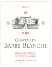 étiquette château de Barbe Blanche 2008