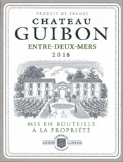 étiquette Château Guibon blanc 2016