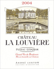 étiquette Château la Louvière blanc 2004