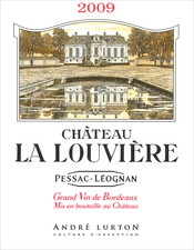 étiquette château La Louvière rouge 2009