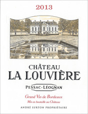 étiquette château La Louvière rouge 2013