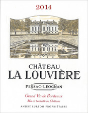 étiquette Château La Louvière rouge 2014