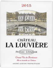 étiquette Château La Louvière rouge 2015