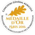 médaille Or Concours Général Agricole de Paris 2016