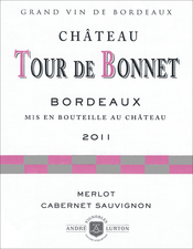 étiquette Château Tour de Bonnet rosé 2011