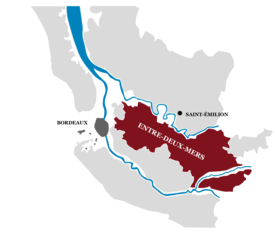 carte Entre-Deux-Mers