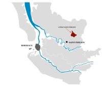 carte AOC Lussac Saint-Émilion