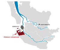 carte AOC Pessac-Léognan