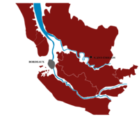 carte AOC Bordeaux supérieur